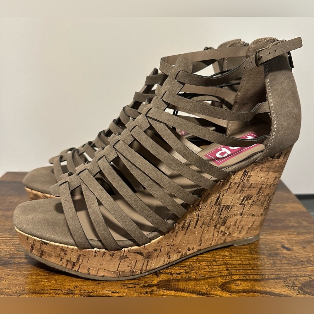 Pop Womens West Mushroom Wedge Sandals NWT Various Sizes